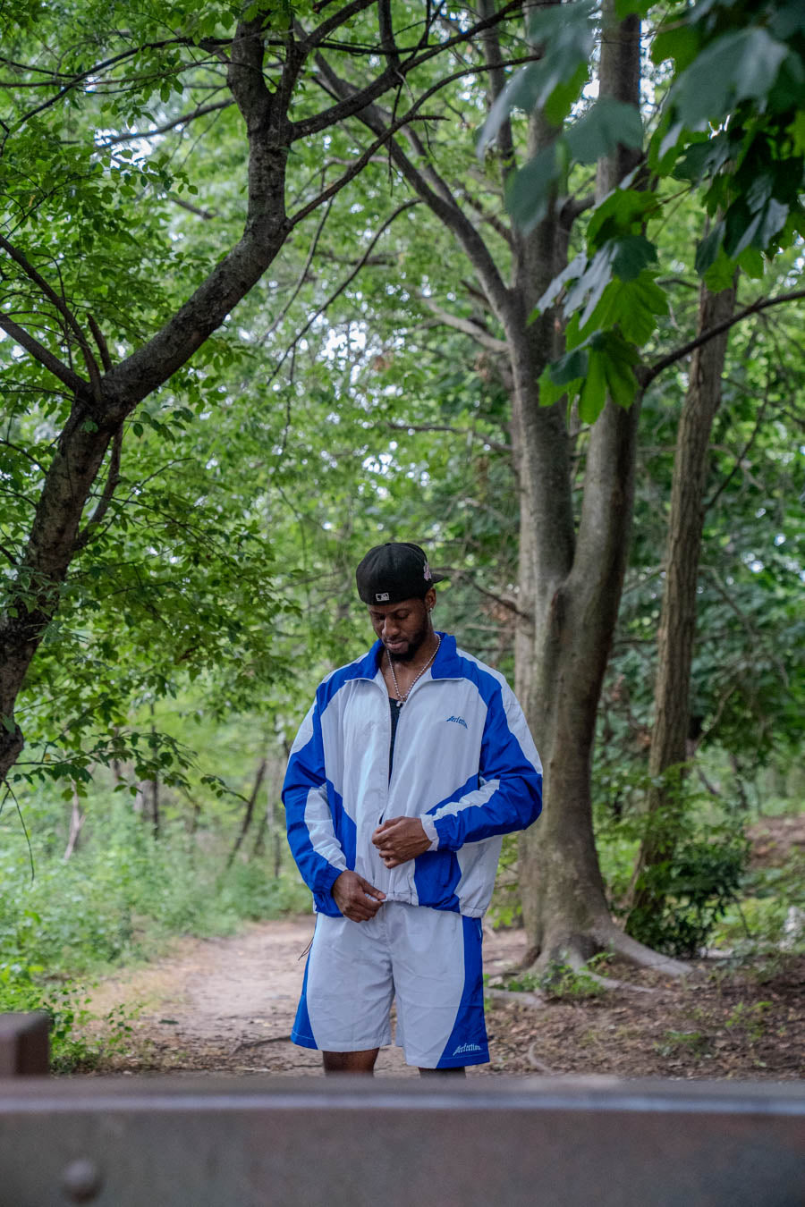 ORCA NYLON TRACK JACKET - BLUE