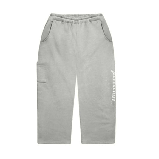 ESSENTIAL OPEN LEG SWEATPANTS - GREY