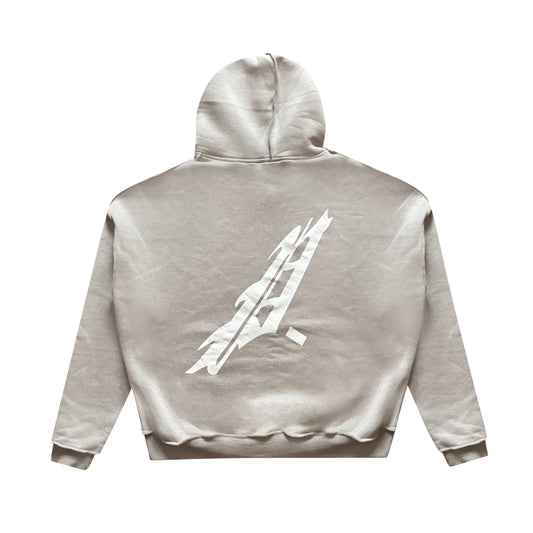 ESSENTIAL P FULL ZIP TARGA HOODIE - GREY