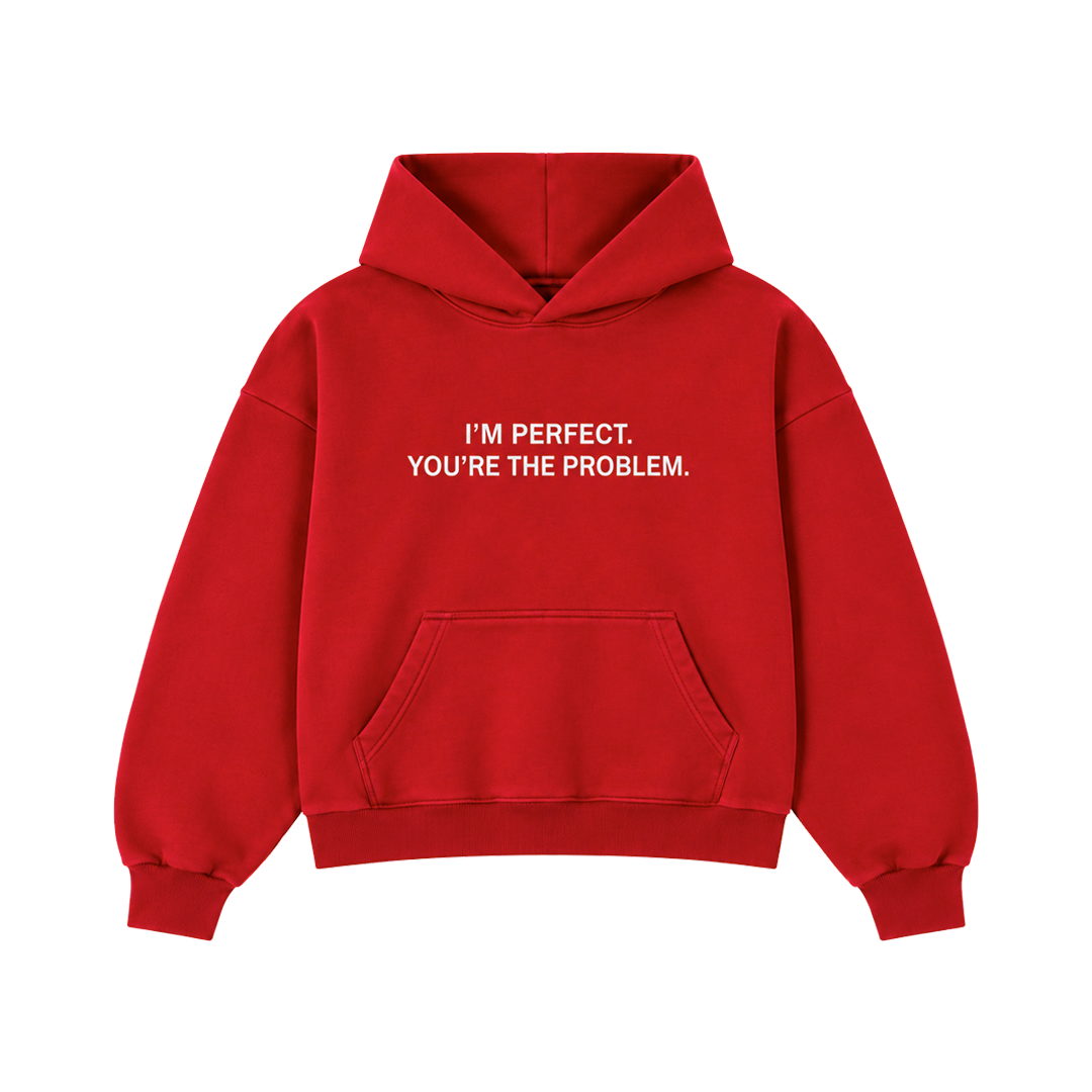I'M PERFECT TARGA HOODIE - RED