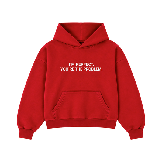 I'M PERFECT TARGA HOODIE - RED