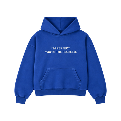 I'M PERFECT TARGA HOODIE - BLUE