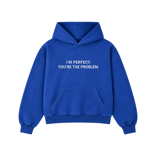 I'M PERFECT TARGA HOODIE - BLUE