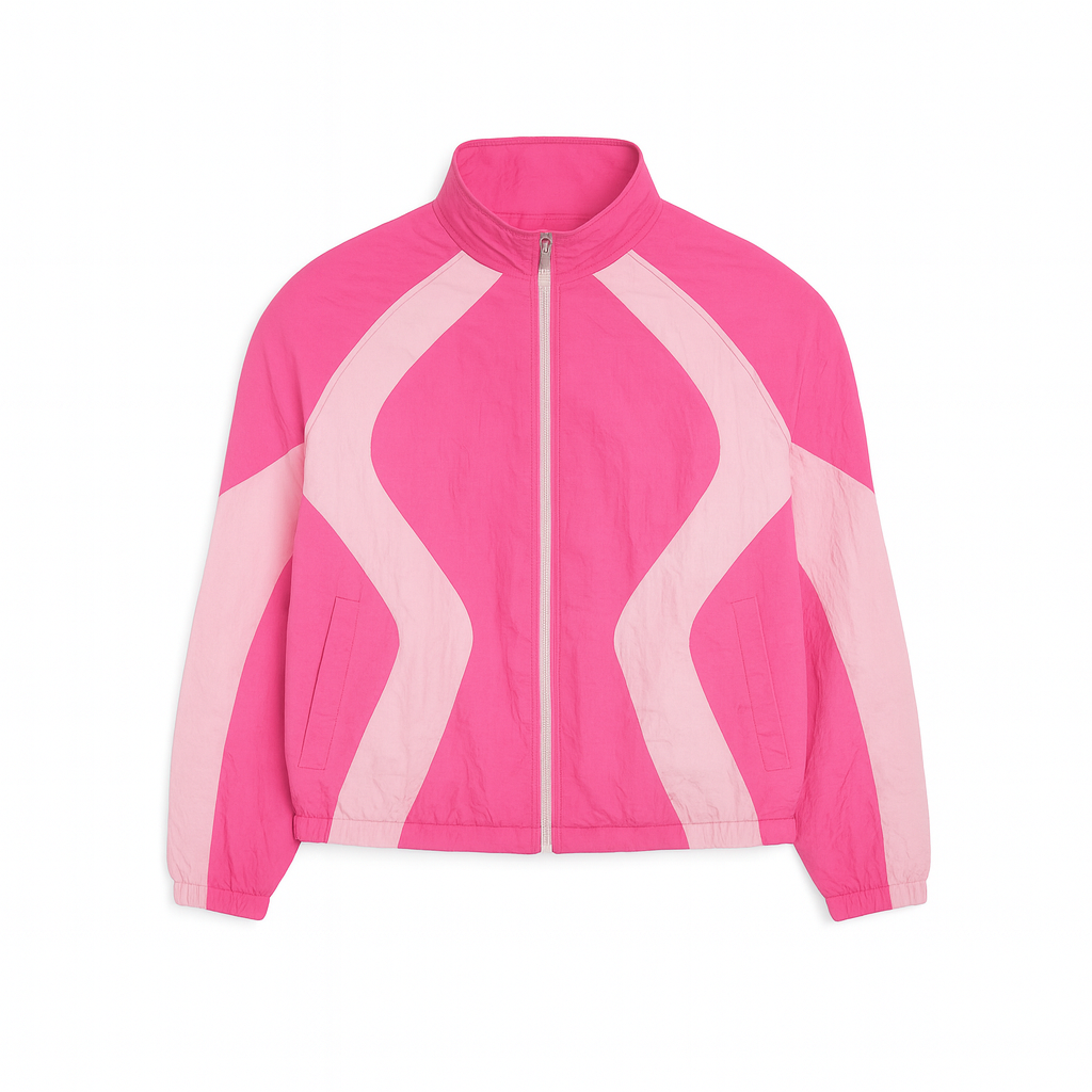 ORCA NYLON TRACK JACKET - PINK