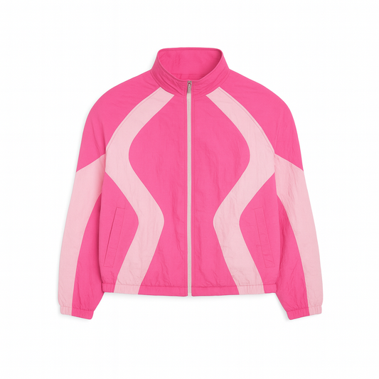 ORCA NYLON TRACK JACKET - PINK
