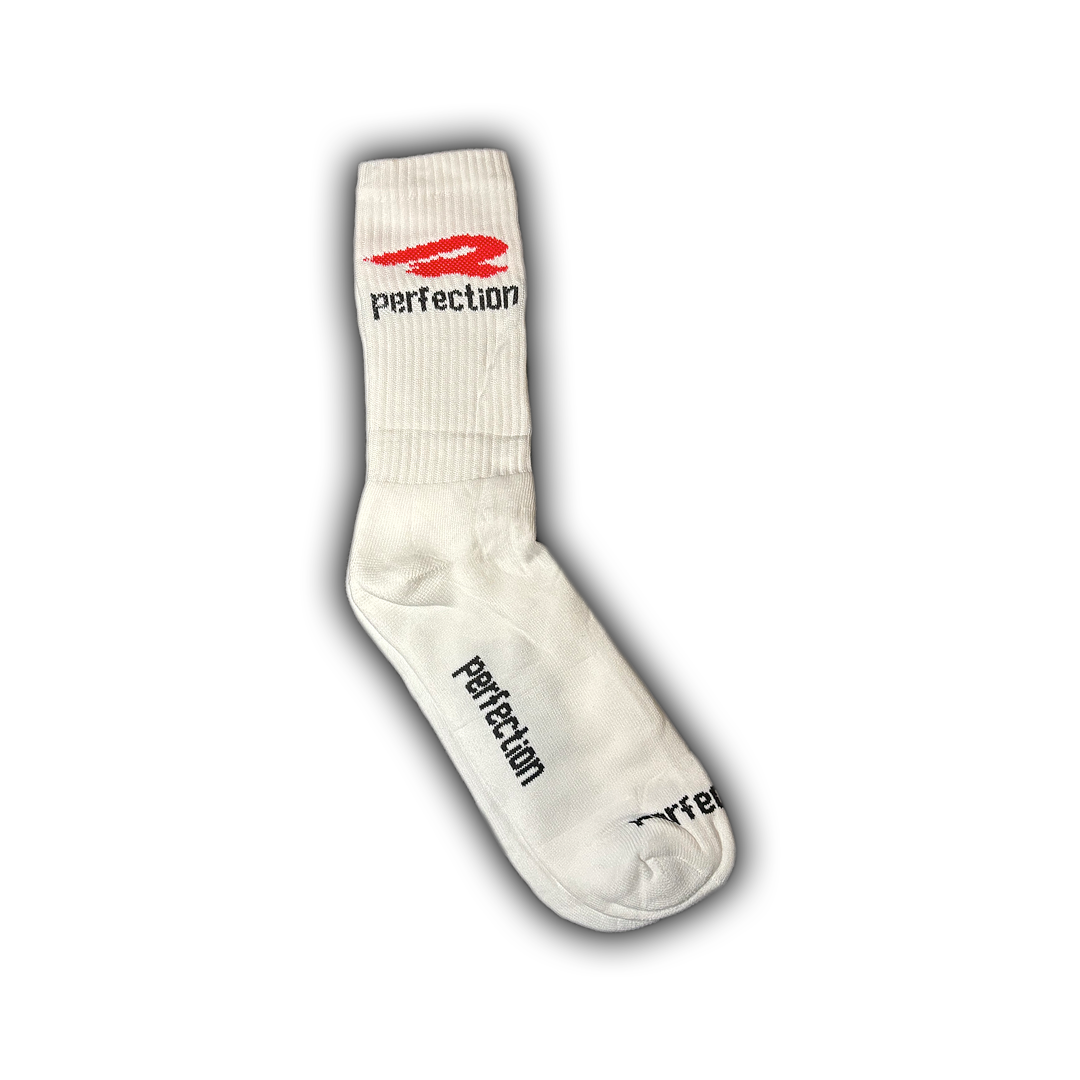 Palenci Ribbed Team Sock - White