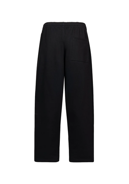 SIGNATURE OPEN LEG SWEATPANT - BLACK