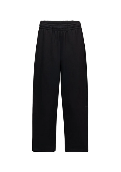 SIGNATURE OPEN LEG SWEATPANT - BLACK