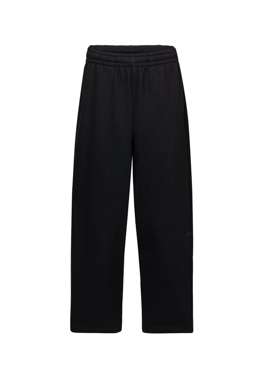 SIGNATURE OPEN LEG SWEATPANT - BLACK