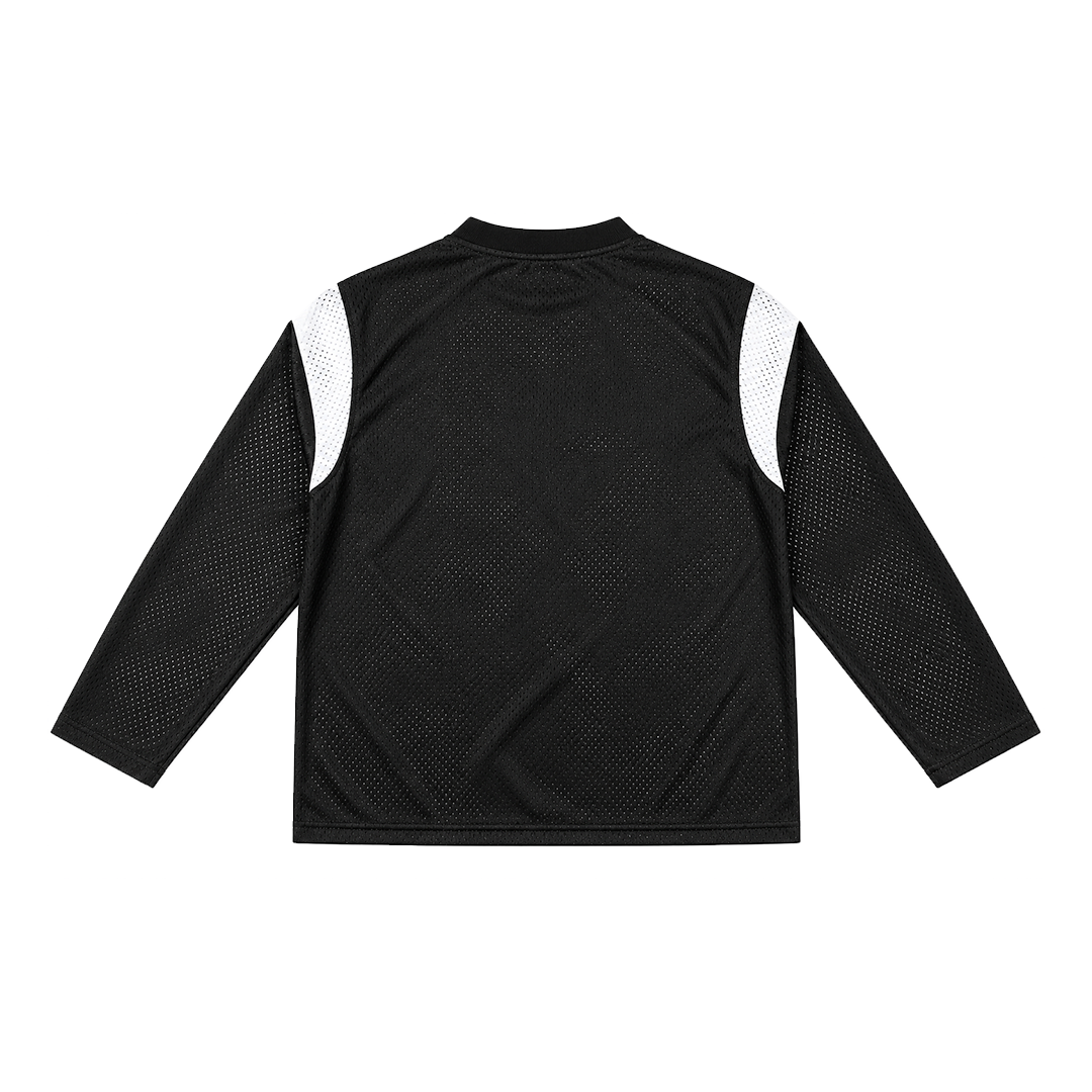 CREWE MESH JERSEY - BLACK