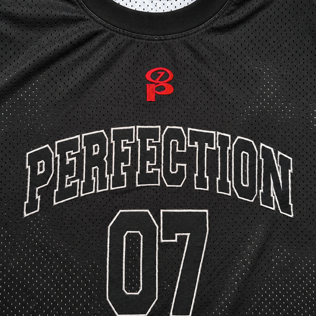 CREWE MESH JERSEY - BLACK
